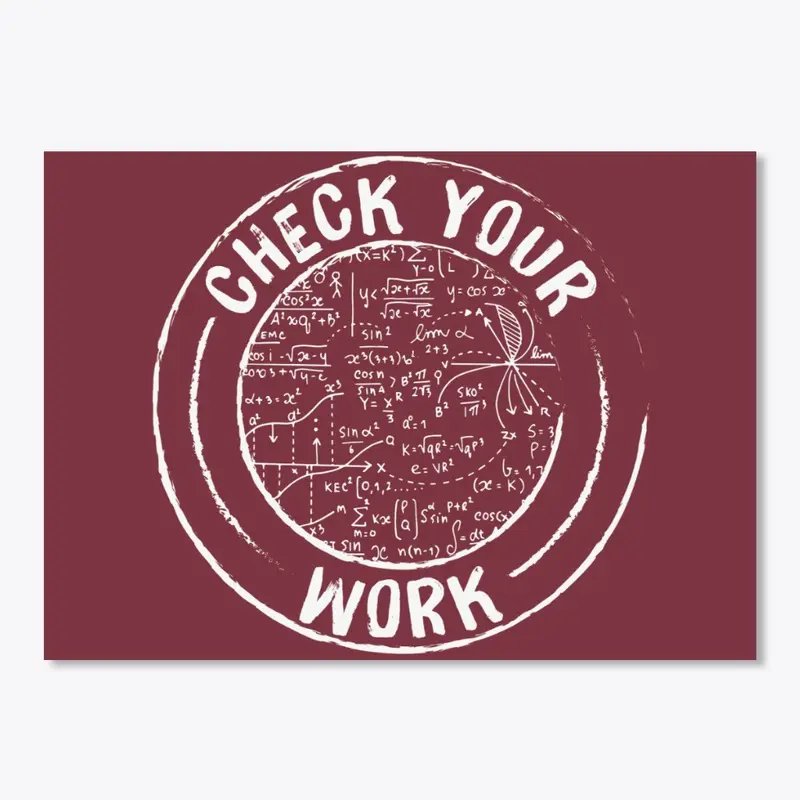 Check your work