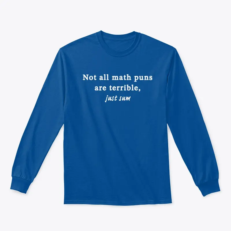 Not all math puns are terrible, just sum