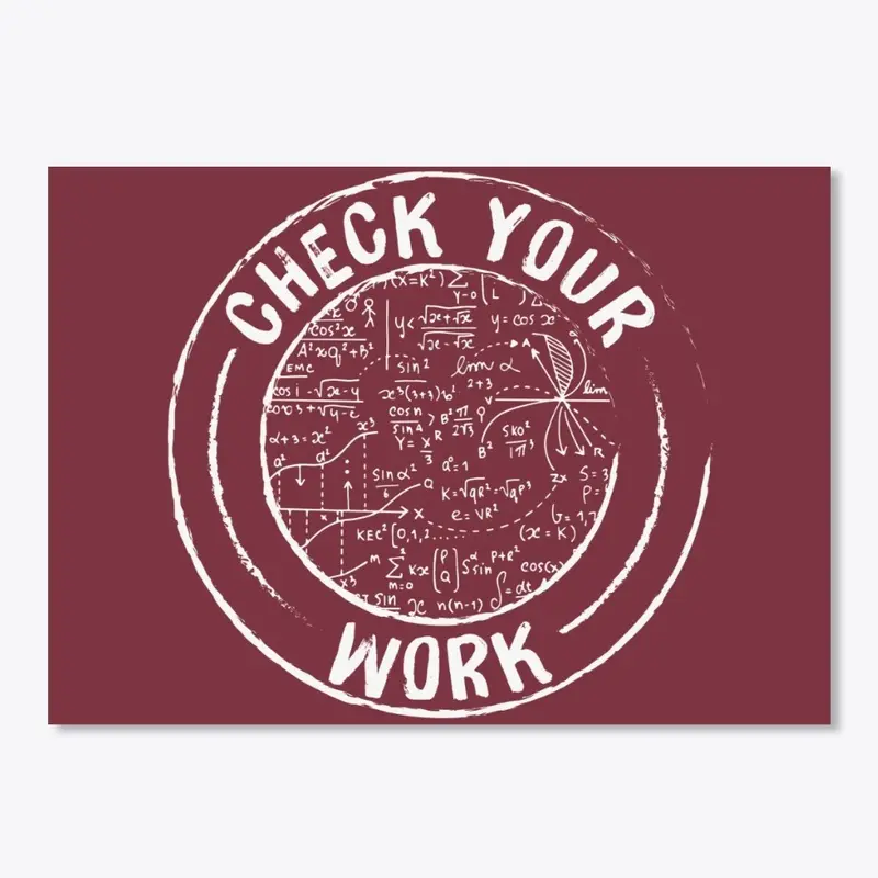 Check your work